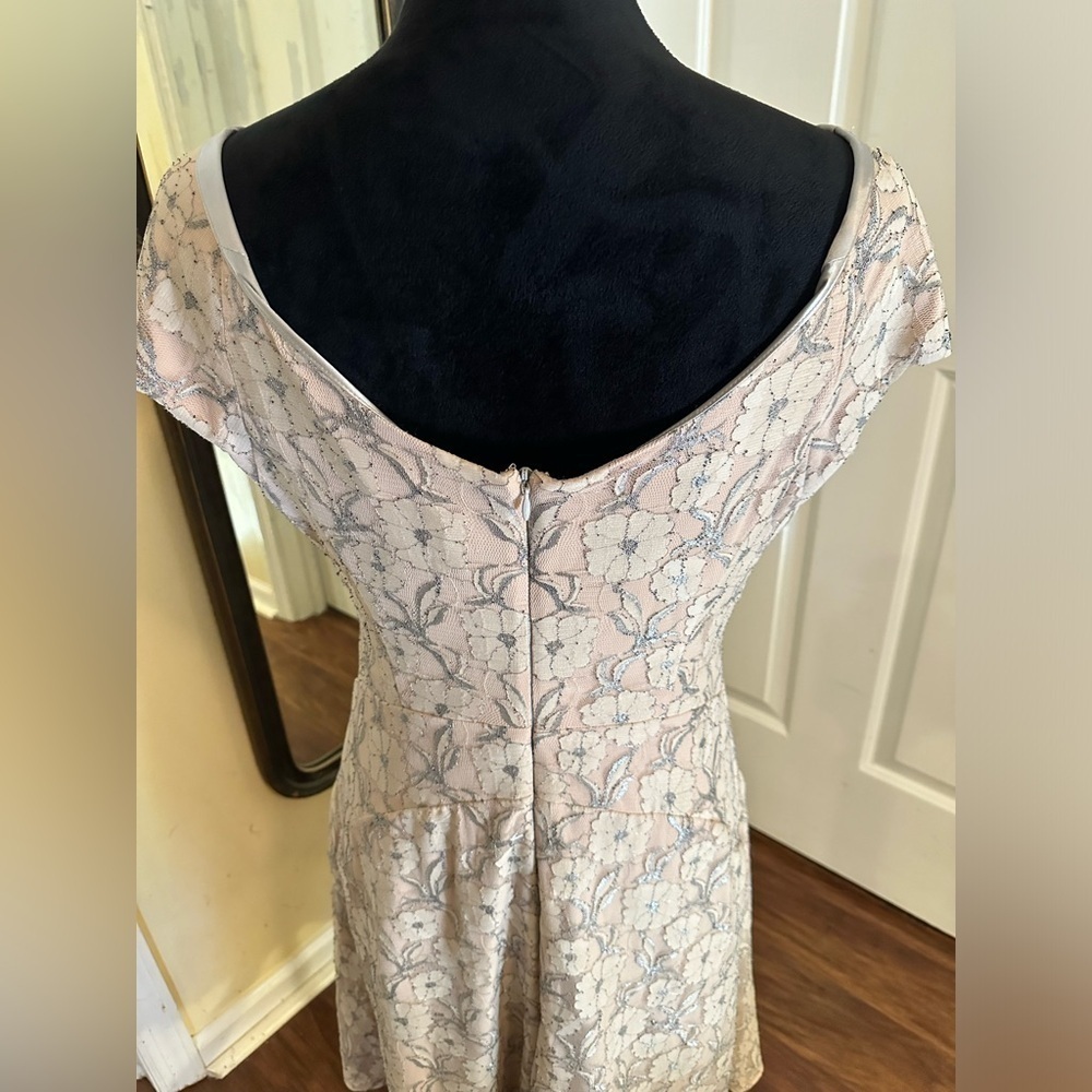 Eva Franco Anthropologie Floral Lace Silhouette Dress - Picture 5 of 8